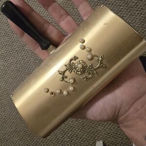 Lint Brush Jameco Metal Product Co NY Table Brush Brass Vintage